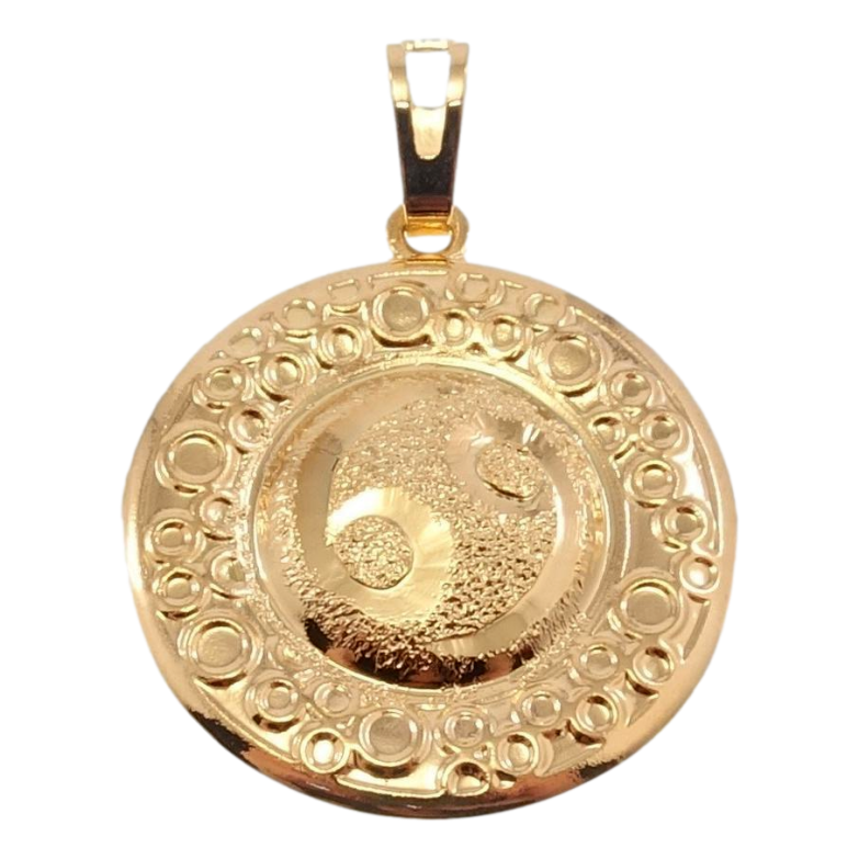 Кулон Xuping Позолота 18 К Знак Зодиака Рак Чеканка Круги фото №1
