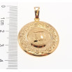 Кулон Xuping Позолота 18 К Знак Зодиака Рыбы Чеканка Круги фото №2