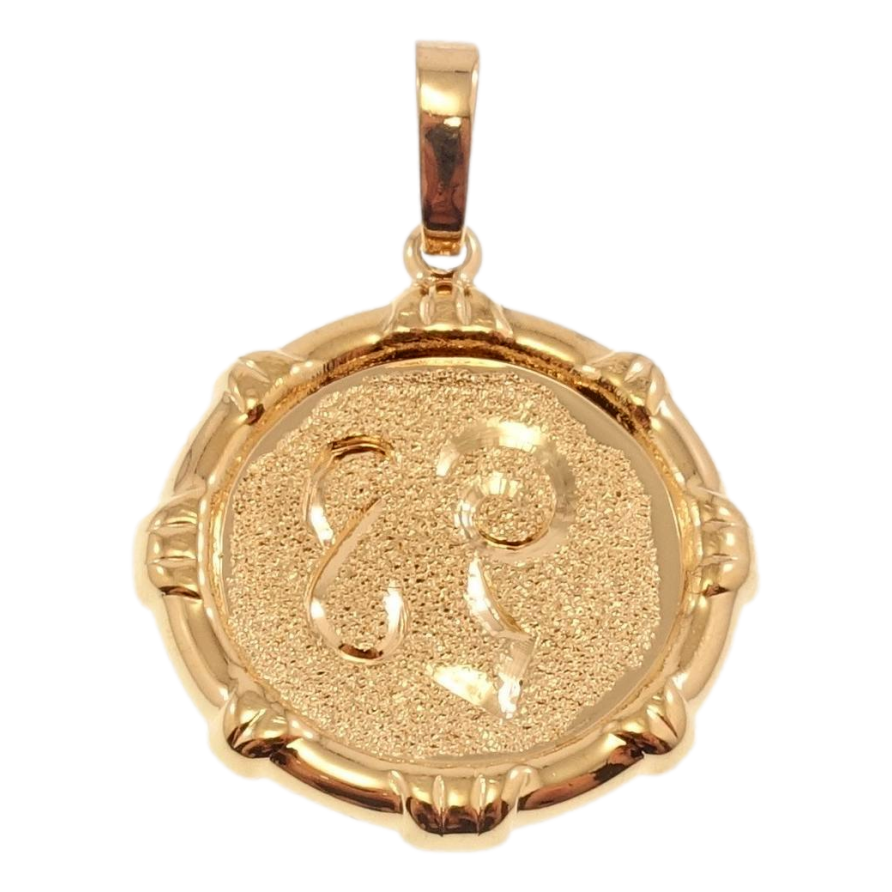 Кулон Xuping Позолота 18 К Знак Зодіаку Овен декор шагрень фото №1 Кулон Xuping Позолота 18 К Знак Зодіаку Овен декор шагрень фото №1