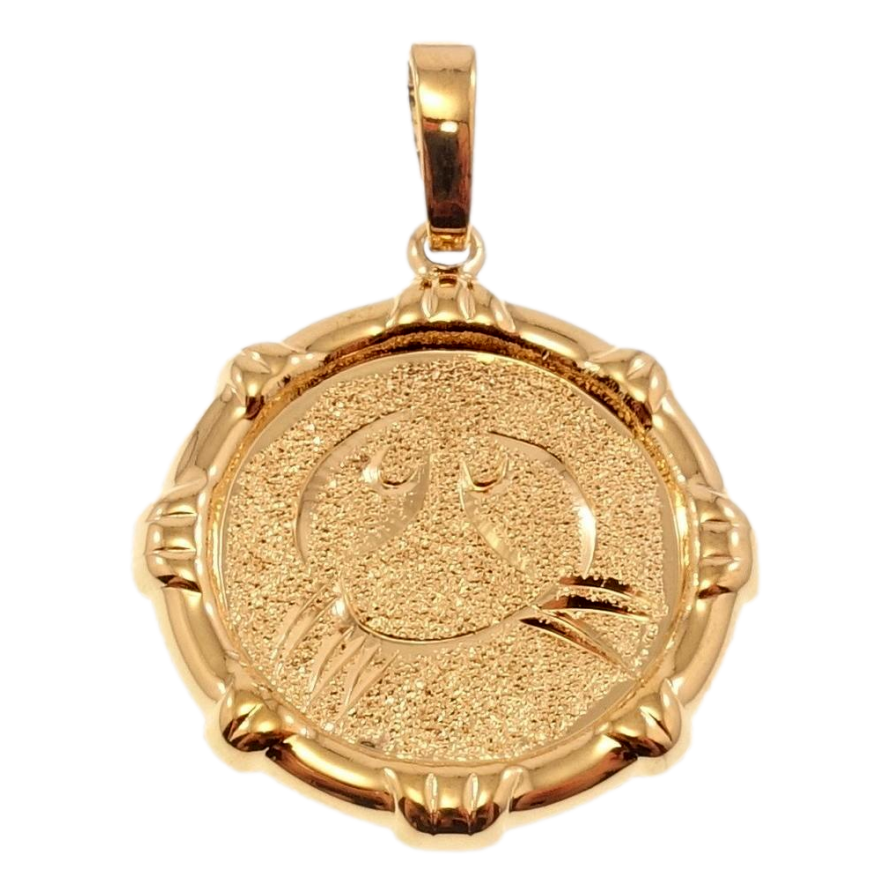 Кулон Xuping Позолота 18 К Знак Зодиака Рак декор шагрень фото №1