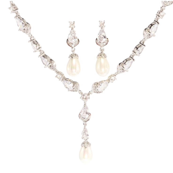 Набір Xuping Родій Сережки Кольє Жозефіна розмір 42,5см х 3-7мм фото №23