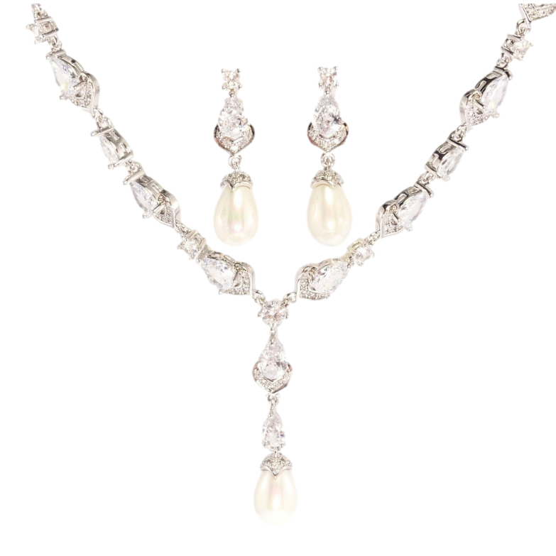 Набір Xuping Родій Сережки Кольє Жозефіна розмір 42,5см х 3-7мм фото №1