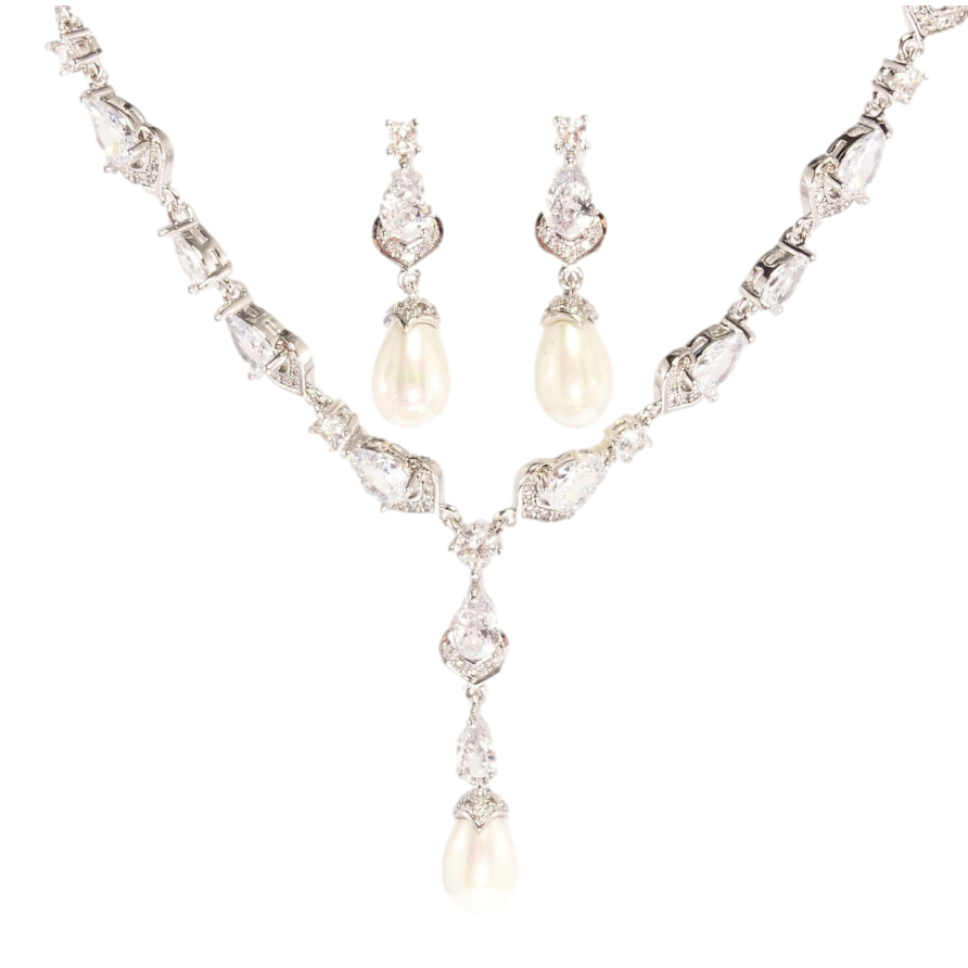 Набір Xuping Родій Сережки Кольє Жозефіна розмір 42,5см х 3-7мм фото №1