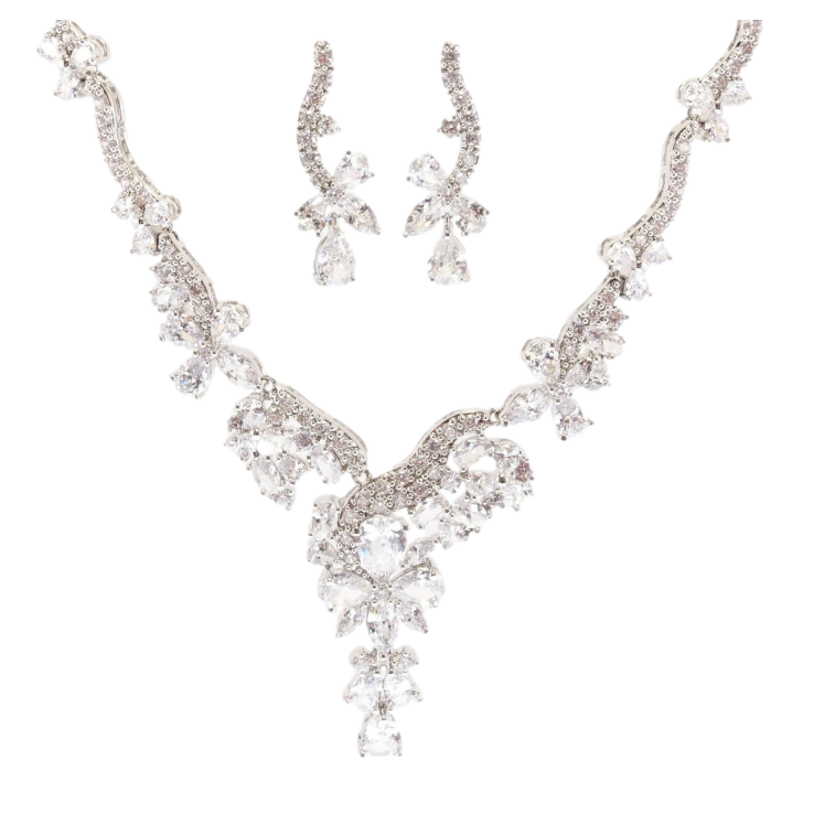 Набір Xuping Родій Сережки Кольє Касандра розмір 45см х 3-8мм фото №19