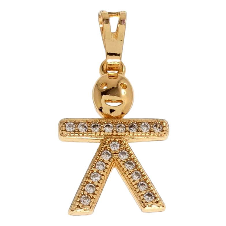 Кулон Xuping Позолота 18 К Человечек инкрустация цирконием фото №1