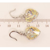 Сережки Xuping колір Родій з кристалами Swarovski французький замок Серце Sunshine Delite з квітковою фото №3