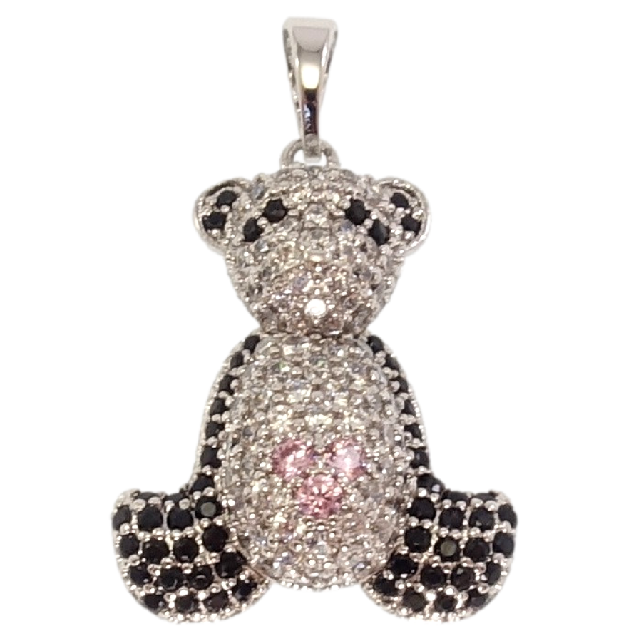 Кулон Xuping Родий Мишка инкрустация цирконий фото №1