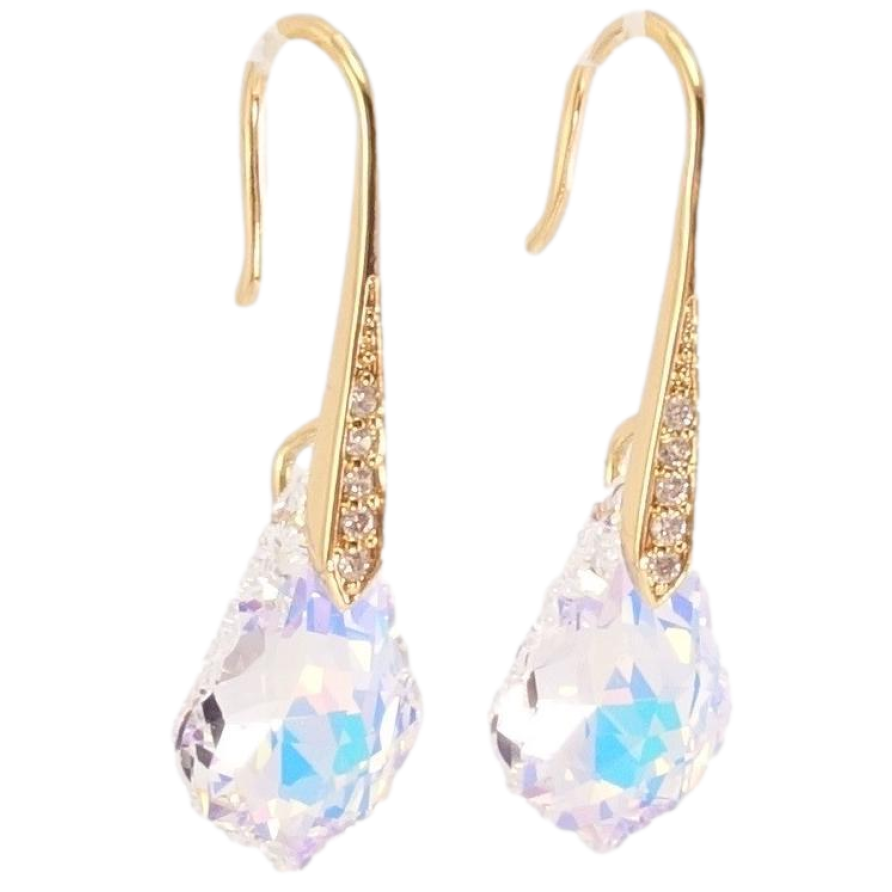 Серьги Xuping цвет 18K с кристаллами Swarovski французский замок Кристаллы Shimmer фото №1