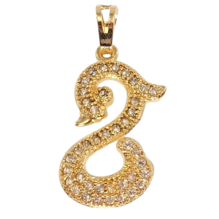 Кулон Xuping Позолота 18K Лебідь фото №4