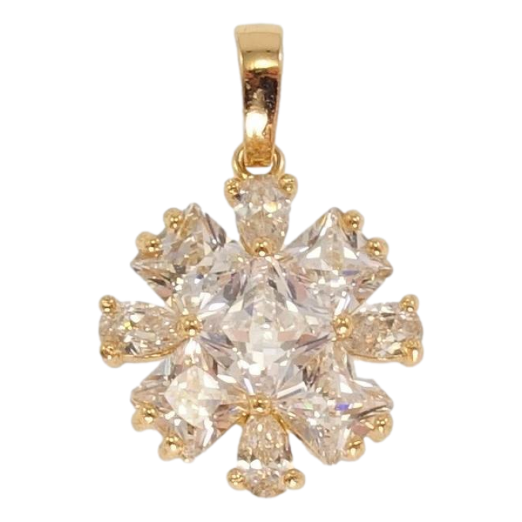 Кулон Xuping Позолота 18K Кристальна квіточка фото №20