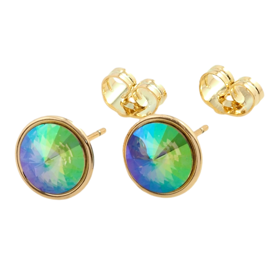 Серьги Xuping цвет 18K с кристаллами Swarovski пусеты Кристалл Paradise Shine в ободковой оправе ø фото №1 Серьги Xuping цвет 18K с кристаллами Swarovski пусеты Кристалл Paradise Shine в ободковой оправе ø фото №1