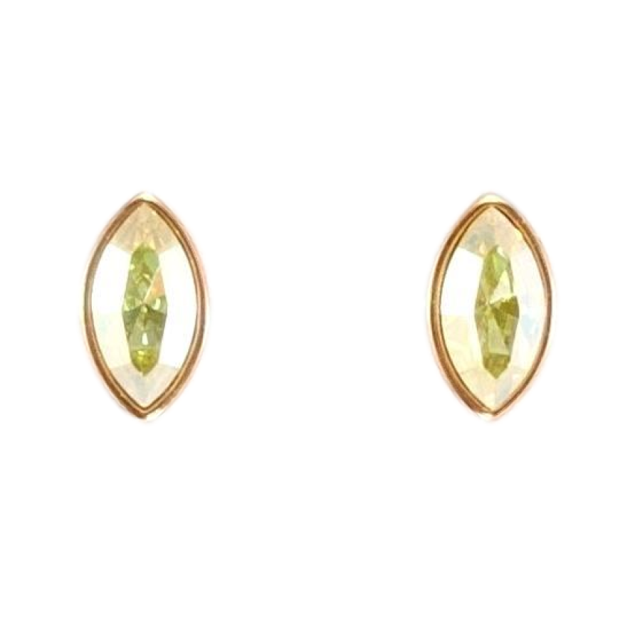 Серьги Xuping цвет 18K с кристаллами Swarovski пусеты Кристалл Khaki в огранке Маркиз фото №1