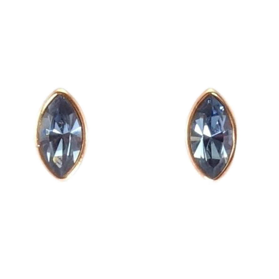 Серьги Xuping цвет 18K с кристаллами Swarovski пусеты Кристалл Montana в огранке Маркиз фото №1