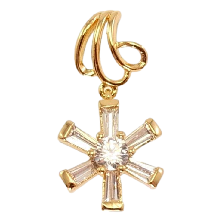 Кулон Xuping Позолота 18K Кристальна зірочка фото №4