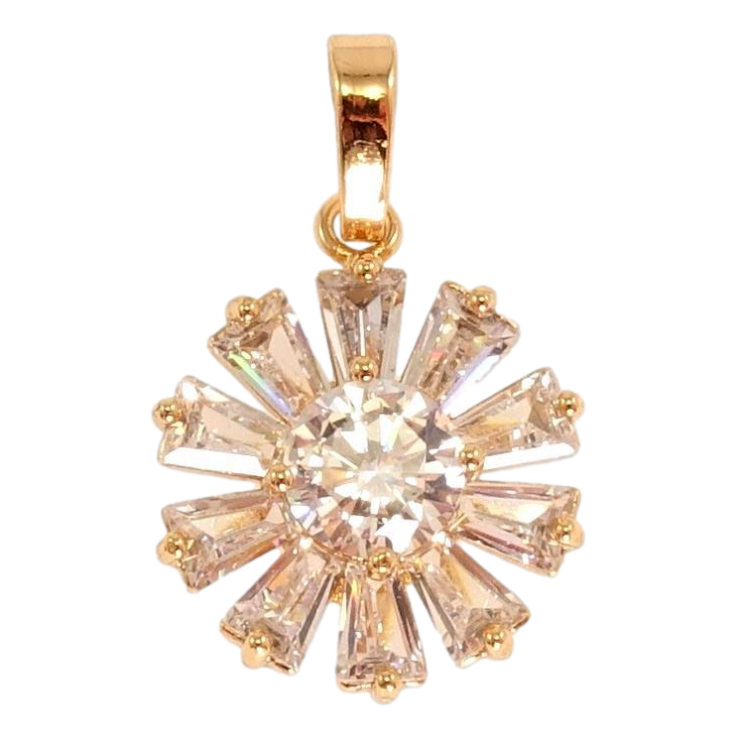 Кулон Xuping Позолота 18K Кристальна квіточка фото №19