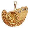 Кулон Xuping цвет Позолота 18K "Мусульманская подвеска с резной надписью Аллах и вставками кристаллов" для цепочки до 7мм фото №2