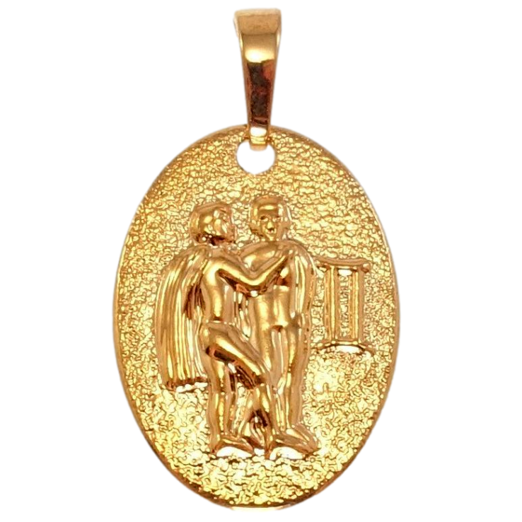 Кулон Xuping Позолота РО Знак Зодиака Близнецы фото №10