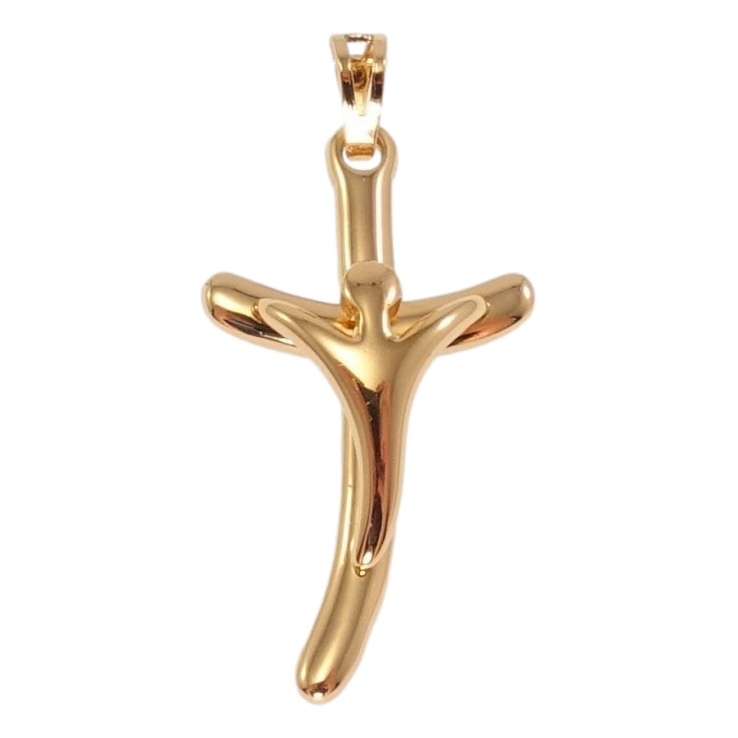 Кулон Xuping Позолота 18K Декоративний Хрест із Розп'яттям фото №11