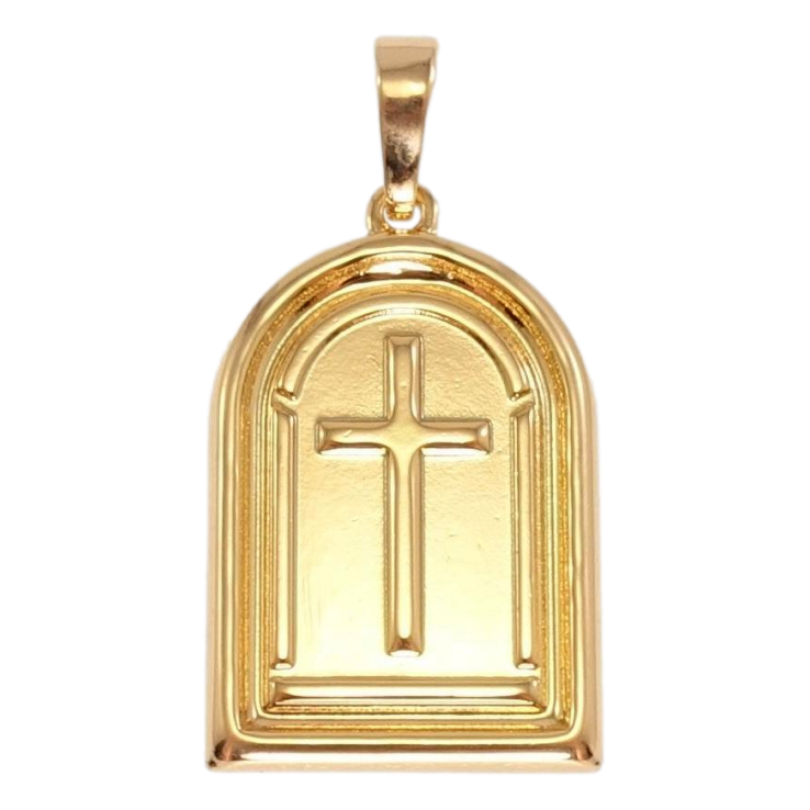 Кулон Xuping Позолота 18K Ладанка с Крестом фото №12