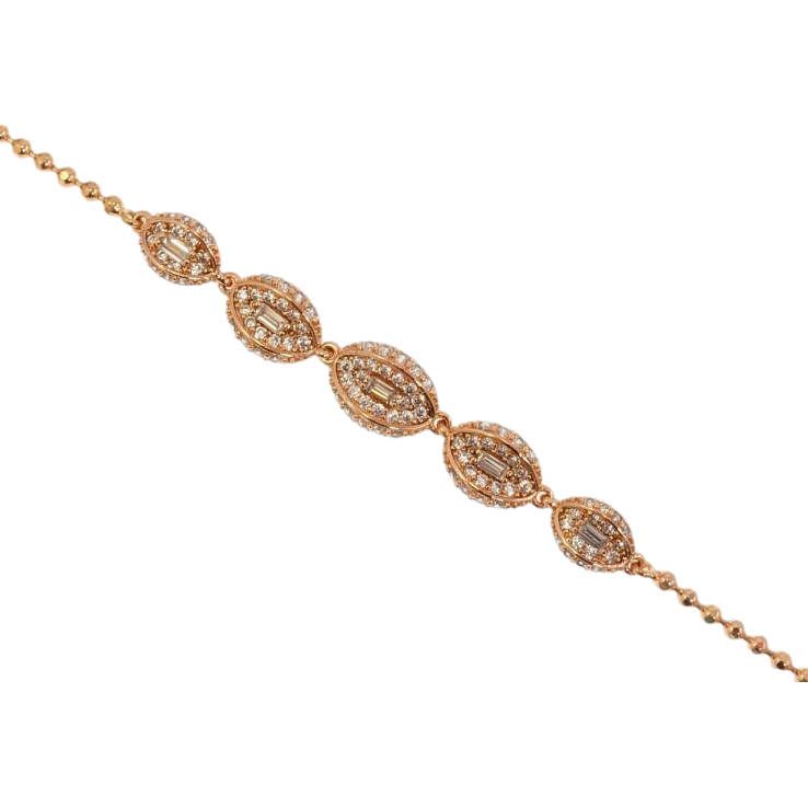 Браслет Позолота Xuping РО Плетение Перлина с овальными вставками из циркония длина с доп.замком 16-19см фото №19 Браслет Позолота Xuping РО Плетение Перлина с овальными вставками из циркония длина с доп.замком 16-19см фото №19