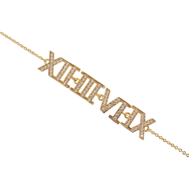 Браслет Xuping Позолота 18K Римские цифры размер с доп.цеп. 16,5-19см х 1-9мм фото №14 Браслет Xuping Позолота 18K Римские цифры размер с доп.цеп. 16,5-19см х 1-9мм фото №14