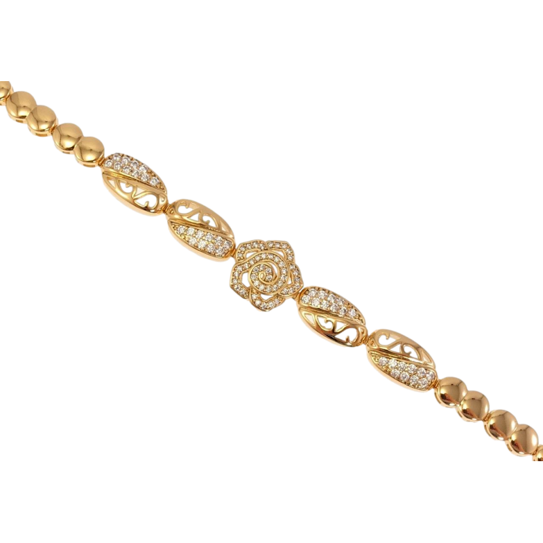 Браслет Xuping Позолота 18K Цветочное совершенство размер с доп. замком 17,19см х 5-8мм фото №1 Браслет Xuping Позолота 18K Цветочное совершенство размер с доп. замком 17,19см х 5-8мм фото №1