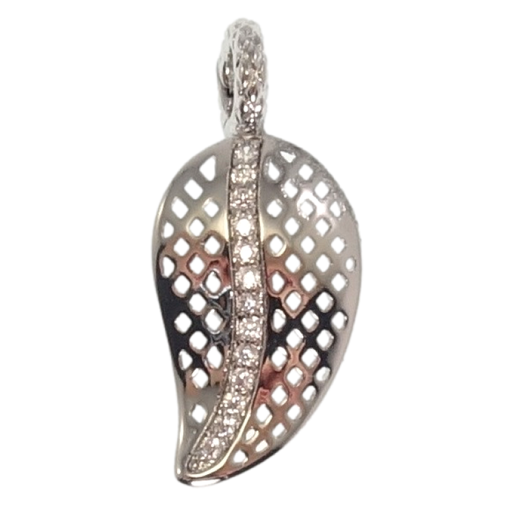 Кулон Xuping Родій Листик з доріжкою цирконію фото №10 Кулон Xuping Родій Листик з доріжкою цирконію фото №10