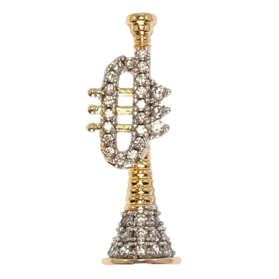 Кулон Xuping Позолота + Родій Труба фото №1