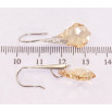 Сережки Xuping колір Родій з кристалами Swarovski французький замок Кристал Golden Shadow фото №3