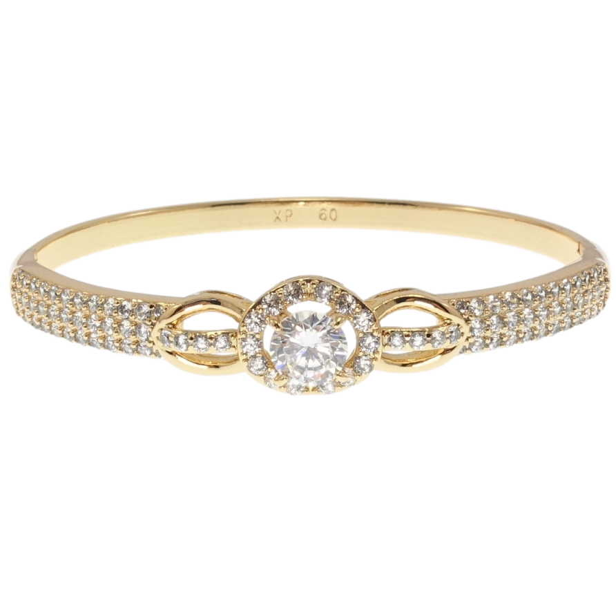 Браслет Xuping Позолота 18K Кристальное очарование ø 6см фото №1