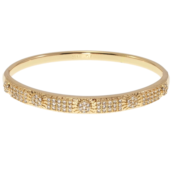 Браслет Xuping Позолота 18K Елегантність із цирконієм ø 5,7см фото №13 Браслет Xuping Позолота 18K Елегантність із цирконієм ø 5,7см фото №13