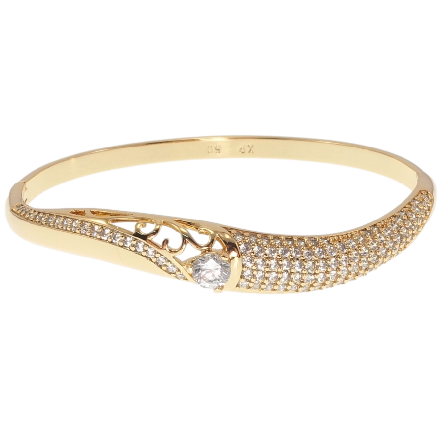 Браслет Xuping Позолота 18K Грація ø 6см фото №1 Браслет Xuping Позолота 18K Грація ø 6см фото №1