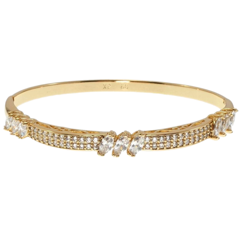 Браслет Xuping Позолота 18K Кристальная классика ø 6см фото №1 Браслет Xuping Позолота 18K Кристальная классика ø 6см фото №1