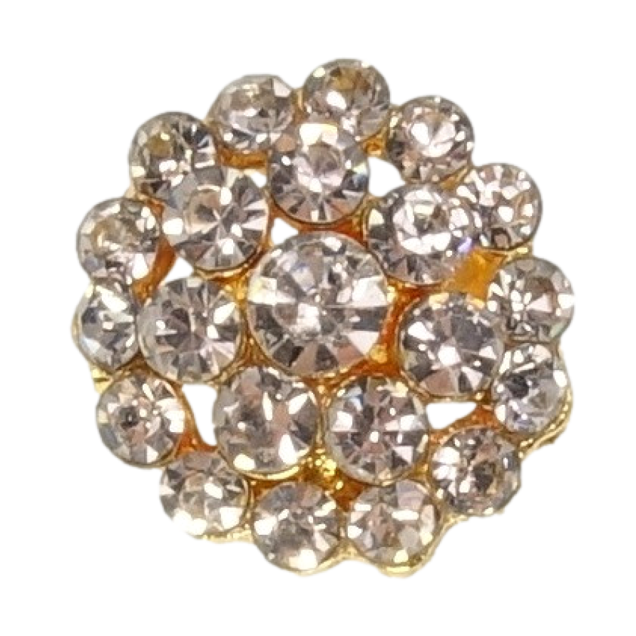 Брошка Коло зі стразами фото №1