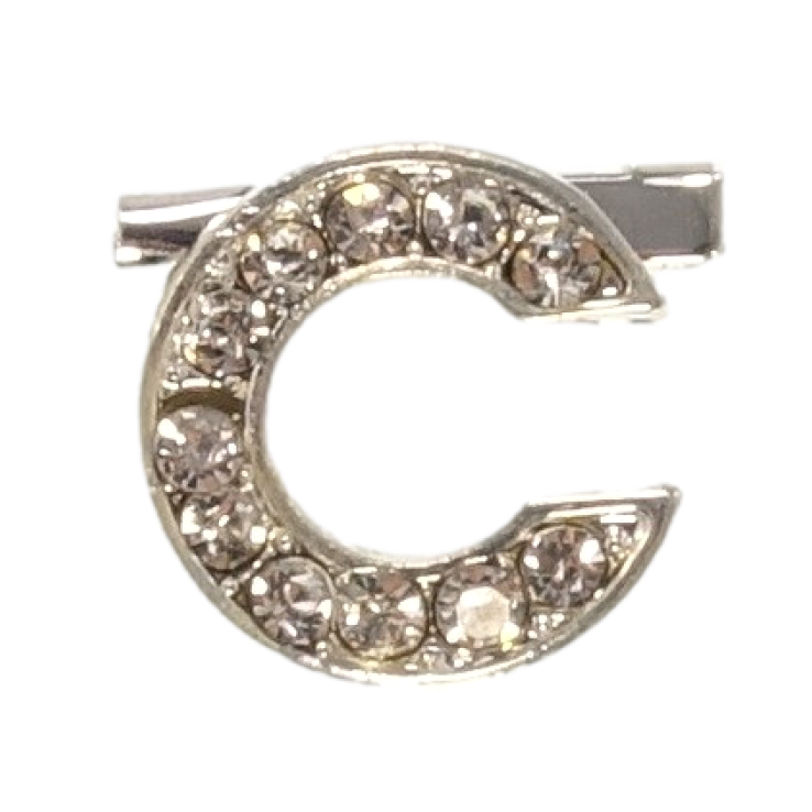 Брошь Буква С с стразами фото №15