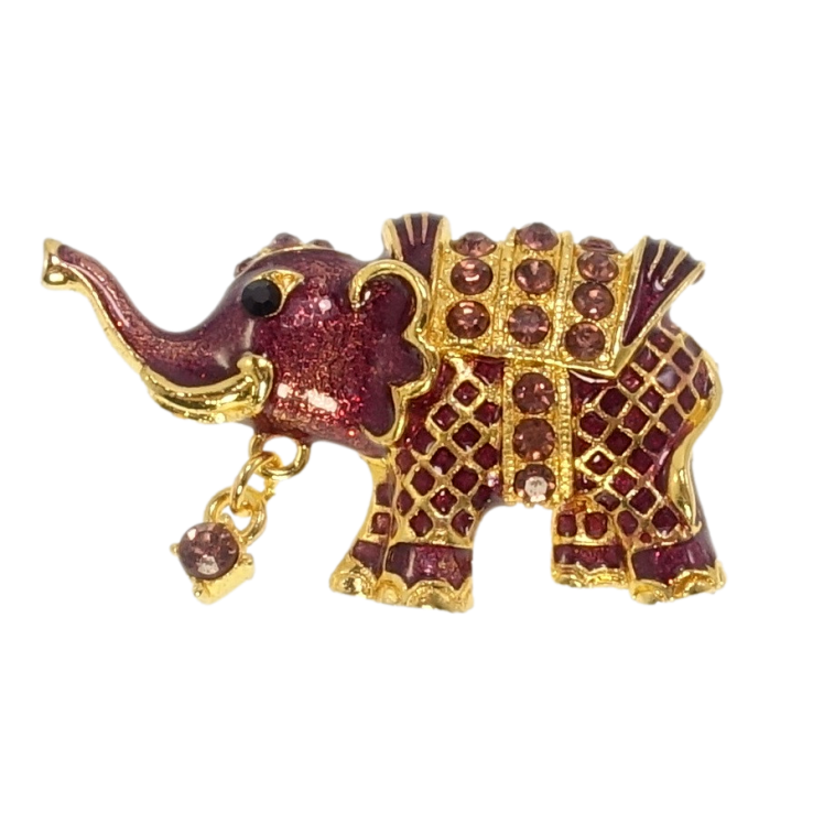 Брошь Слон с прокраской сиреневой эмалью и стразами фото №24 Брошь Слон с прокраской сиреневой эмалью и стразами фото №24