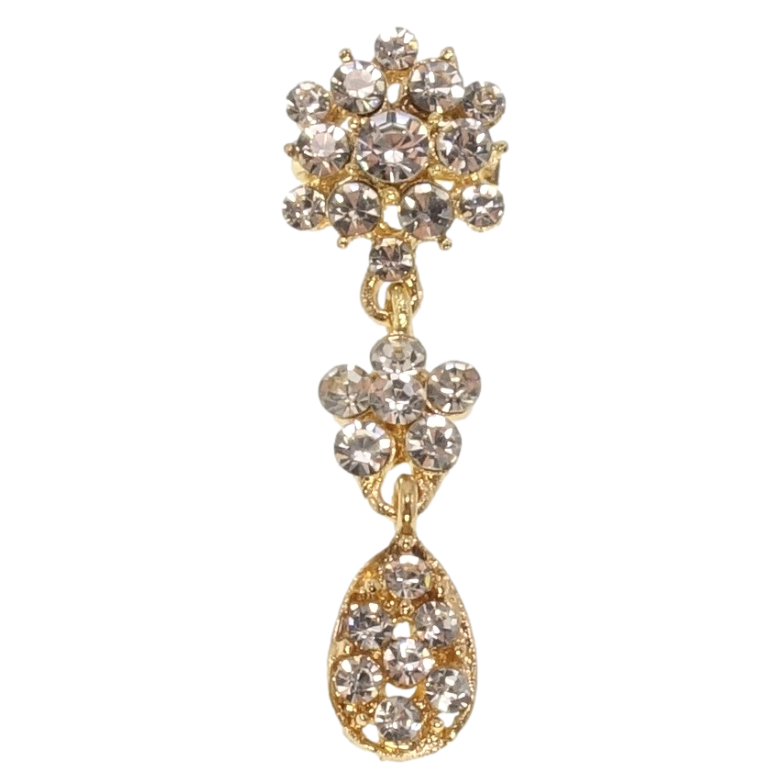 Брошка Квіточки зі страз фото №1