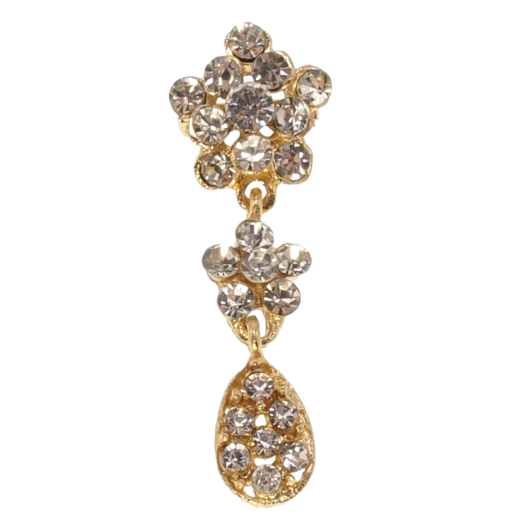 Брошка Квіточки зі страз фото №5