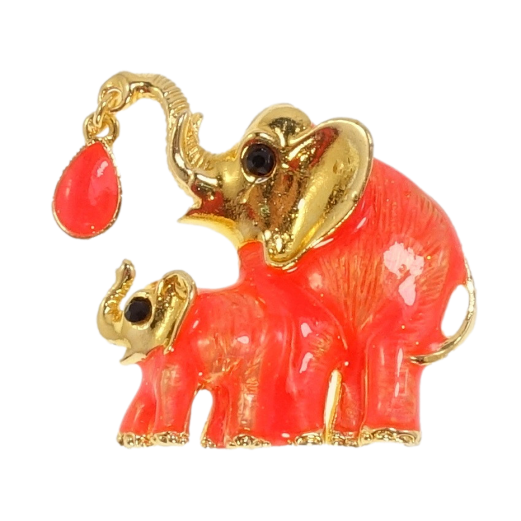 Брошь Два слона с прокраской оранжевой эмалью и кристаллом фото №21 Брошь Два слона с прокраской оранжевой эмалью и кристаллом фото №21