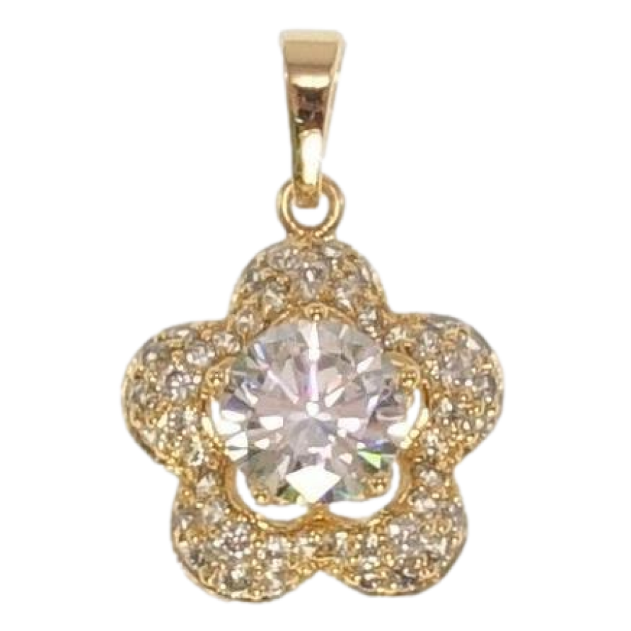 Кулон Xuping Позолота 18K Цветочек с цирконием фото №1 Кулон Xuping Позолота 18K Цветочек с цирконием фото №1