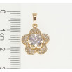 Кулон Xuping Позолота 18K Цветочек с цирконием фото №2 Кулон Xuping Позолота 18K Цветочек с цирконием фото №2