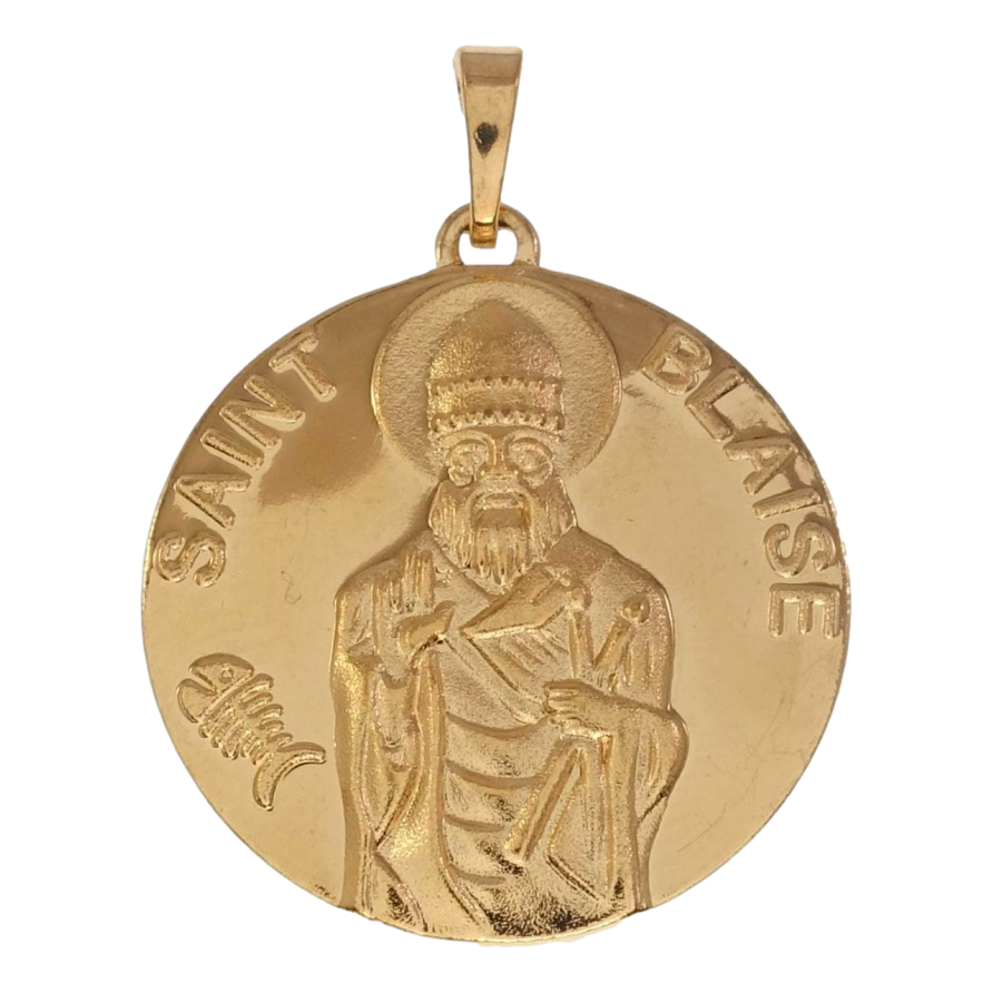 Кулон Xuping Позолота 18K Ладанка Священномученик Власий Молится о Нас фото №1