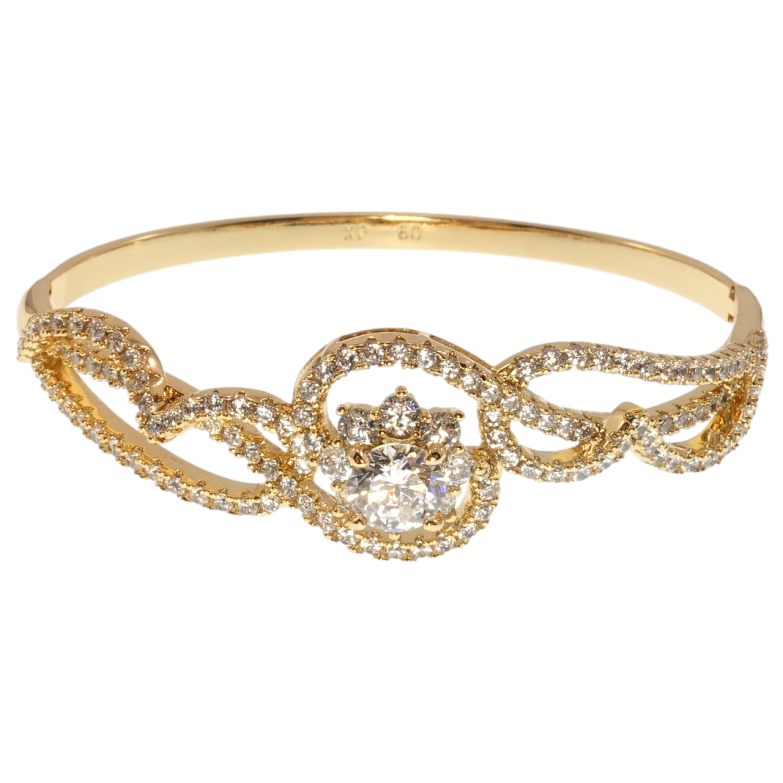 Браслет Xuping Позолота 18K Цветочное совершенство ø 6см фото №1 Браслет Xuping Позолота 18K Цветочное совершенство ø 6см фото №1