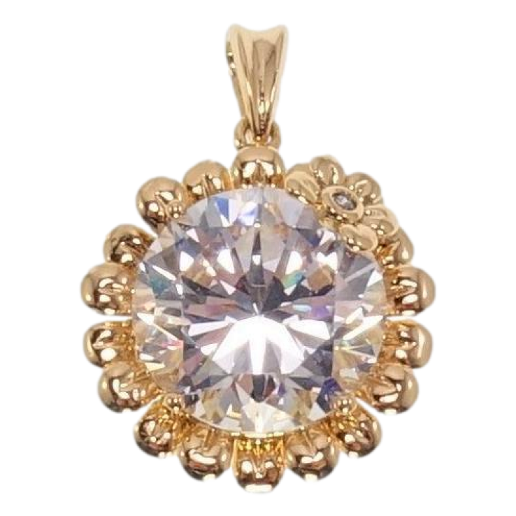 Кулон Xuping Позолота 18K Кристальна квіточка фото №21