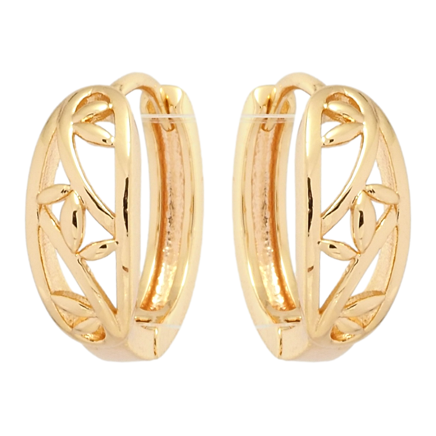 Сережки Xuping M&L Колір 18K колечка Різний орнамент фото №1 Сережки Xuping M&L Колір 18K колечка Різний орнамент фото №1