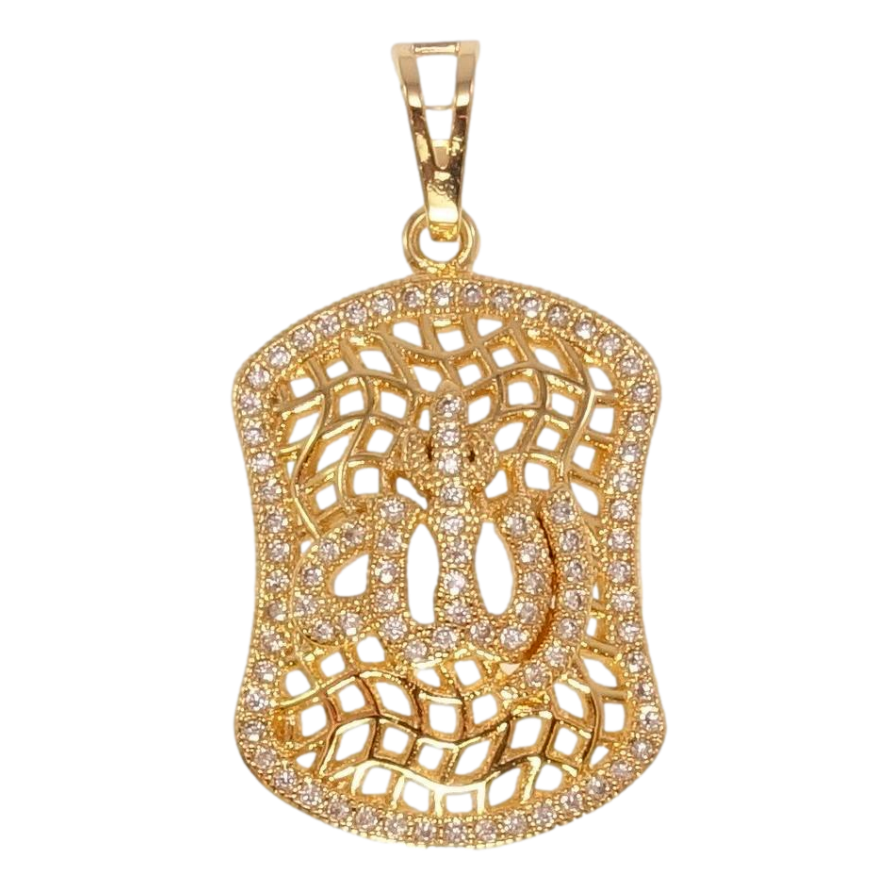 Кулон Xuping Позолота 18K Мусульманская подвеска с надписью Аллах фото №1