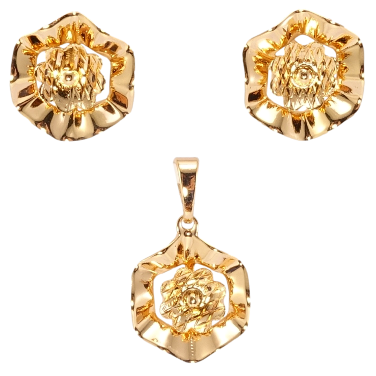 Набор Xuping Позолота 18K Серьги Кулон Декоративные цветочки фото №5 Набор Xuping Позолота 18K Серьги Кулон Декоративные цветочки фото №5