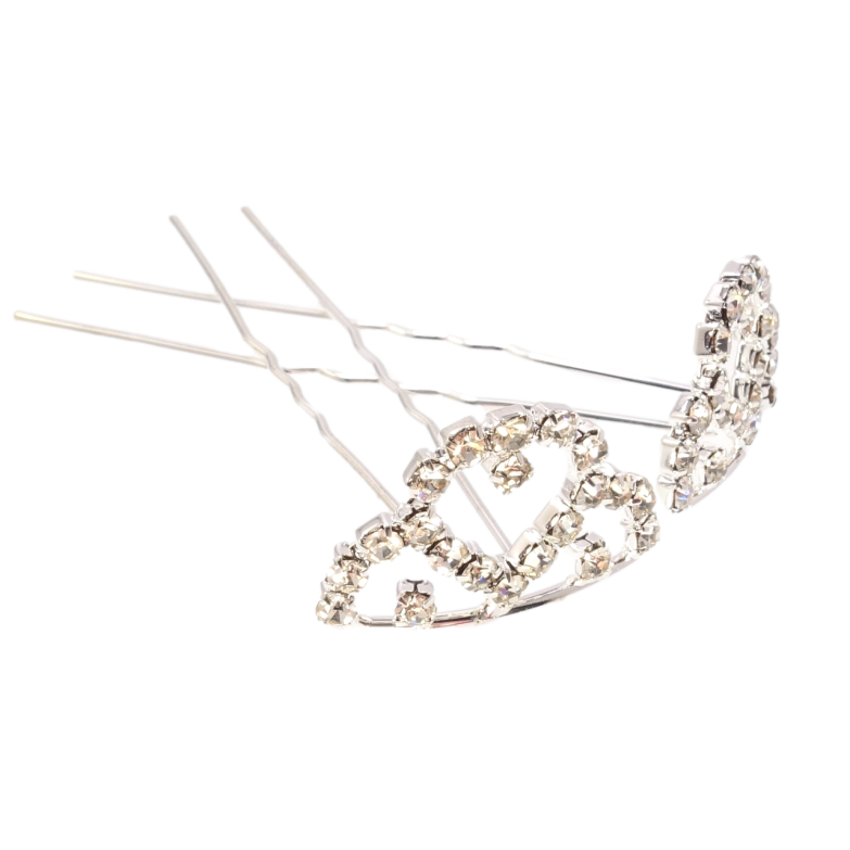 Шпилька для волос Диадема из страз (цена за одну штуку) фото №1