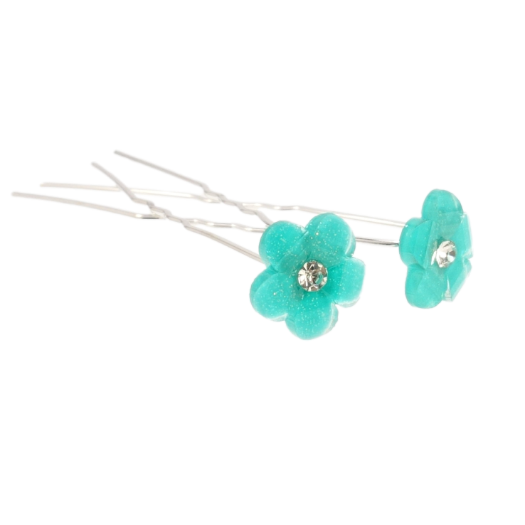 Шпилька для волосся М'ятна квітка ø 13мм (ціна за одну штуку) фото №21