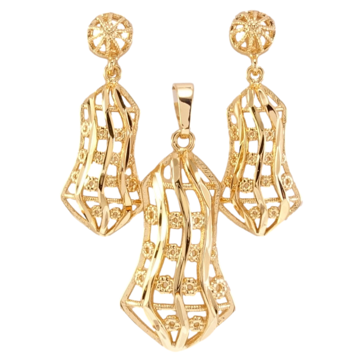 Набор Xuping Позолота 18K Серьги Кулон Декоративные колокольчики фото №13 Набор Xuping Позолота 18K Серьги Кулон Декоративные колокольчики фото №13